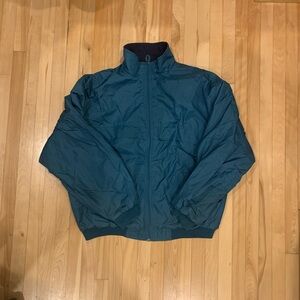 Nothern climate spring or automn jacket oversized large women blue-green